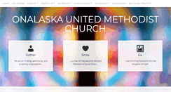 Desktop Screenshot of onalaskaumc.org