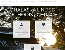 Tablet Screenshot of onalaskaumc.org